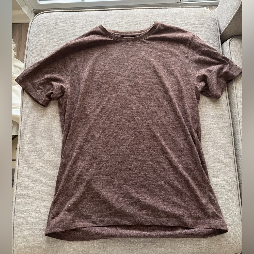Fabletics Men's Chocolate Brown Short Sleeve Tee